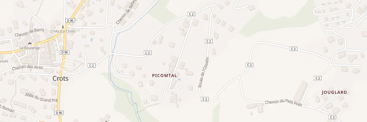 Plan du 5116 Picontal à Crots