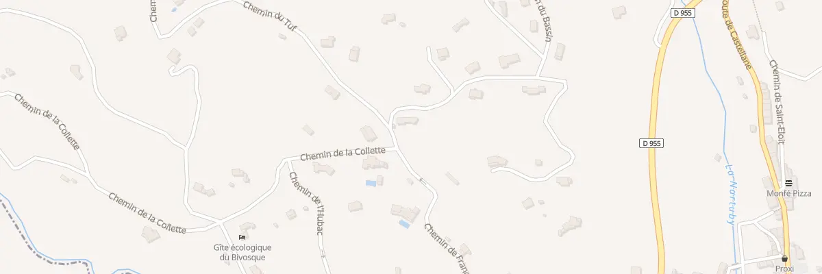 Plan du 416 Chem de France à Montferrat