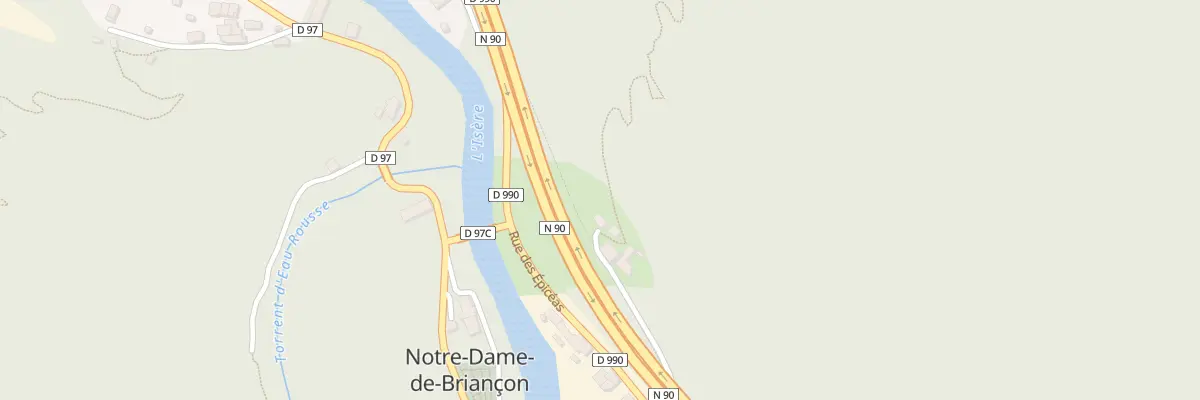 Plan du 203 Rue des Thermes à La Léchère