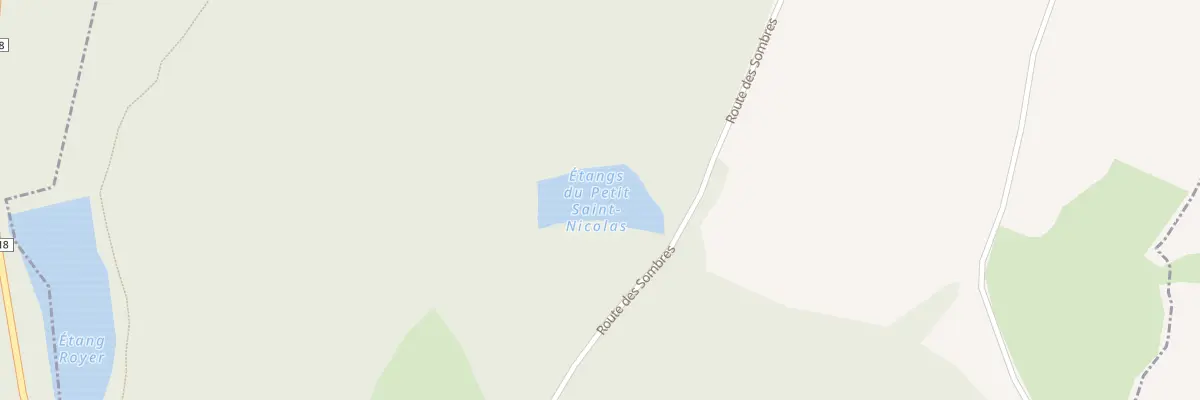 Plan du 5033A Etang du Petit St Nicolas à La Bruyère