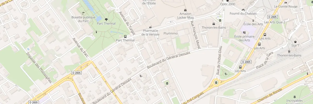 Plan du 17 Bd du Général Dessaix à Thonon-les-Bains