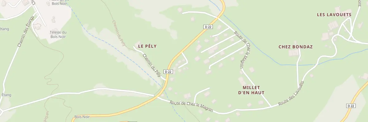 Plan du 667 Rte du Col de Terramont à Habère-Poche