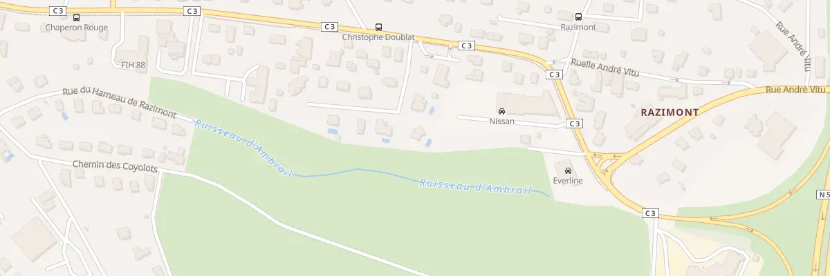 Plan du 3 Rue Christophe Doublat à Épinal