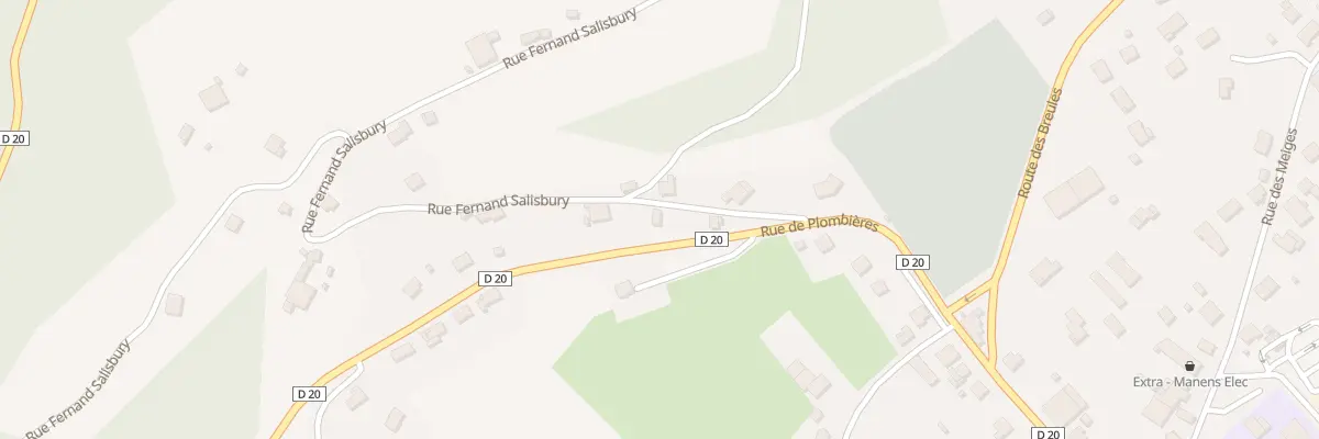 Plan du 3 Rue Fernand Salisbury au Val-d’Ajol