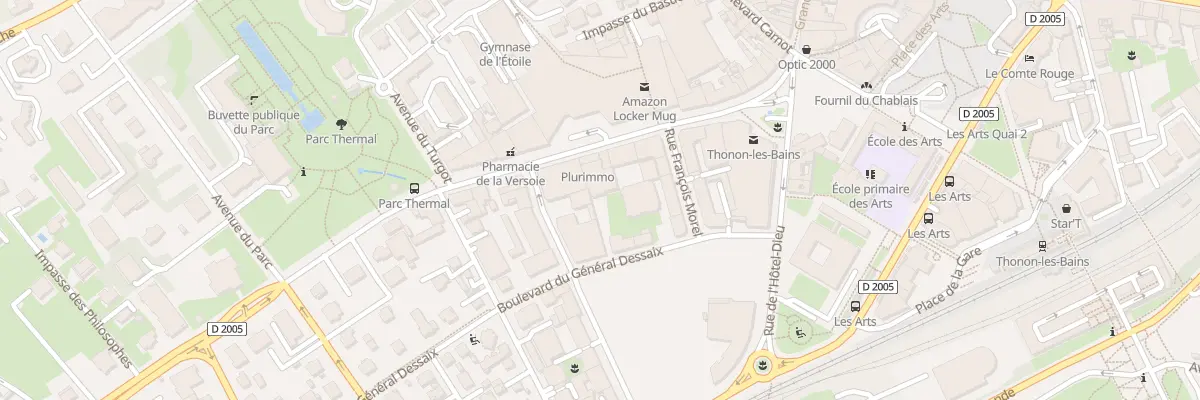 Plan du 10 Av du Gen de Gaulle à Thonon-les-Bains