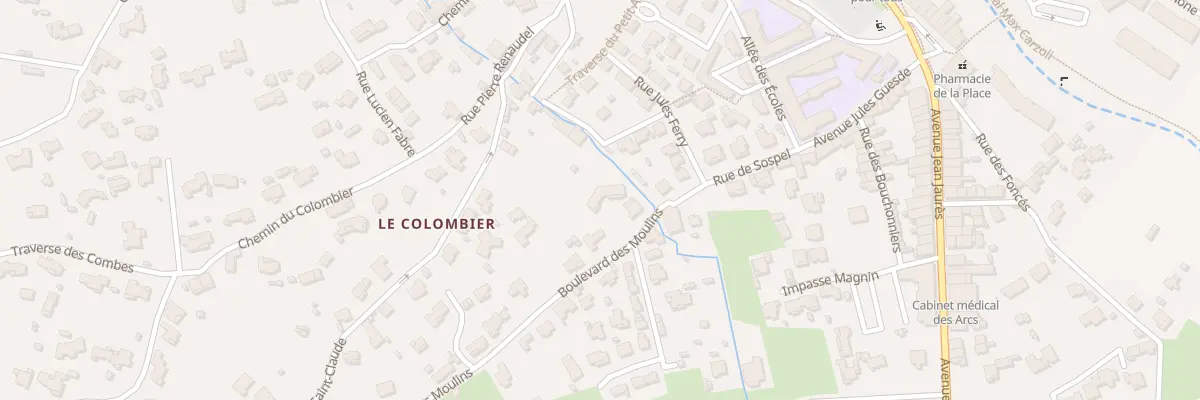 Plan du 7730 Che du Colombier aux Arcs