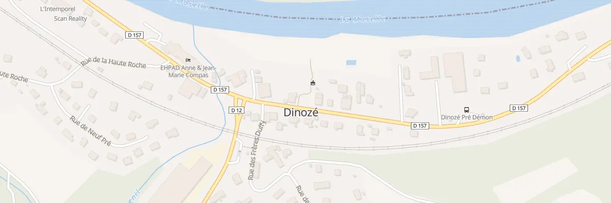 Plan du 75 Rue Camille Krantz à Dinozé