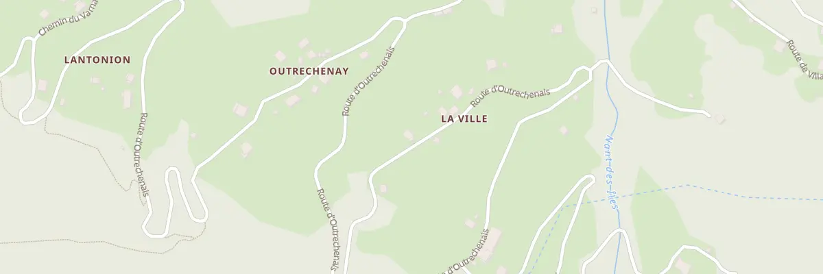 Plan du 2270 Rte d’Outrechenais à Queige