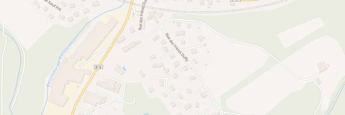 Plan du 278 Rue des Frères Duffy à Dinozé