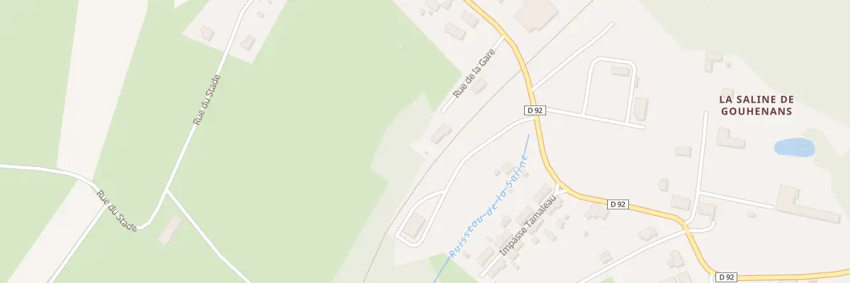 Plan du 1 Rue de la Gare à Gouhenans