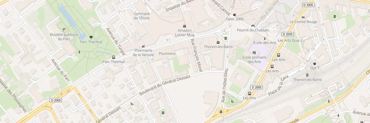 Plan du 5 Rue François Morel à Thonon-les-Bains