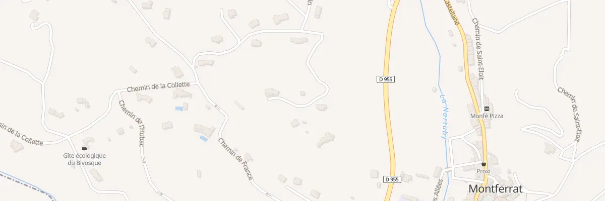 Plan du 5219 France à Montferrat