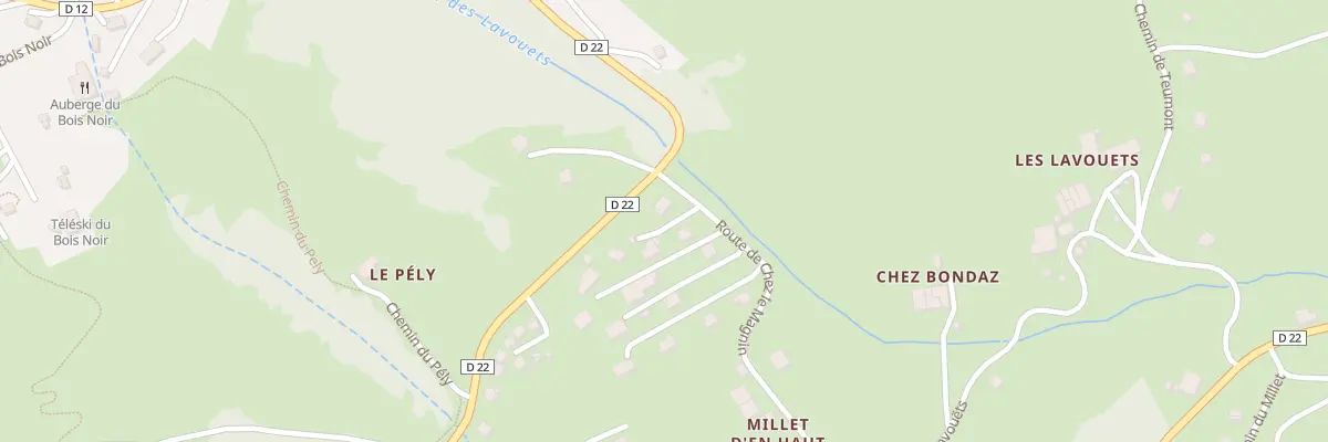 Plan du 36 Rte de Chez le Magnin à Habère-Poche