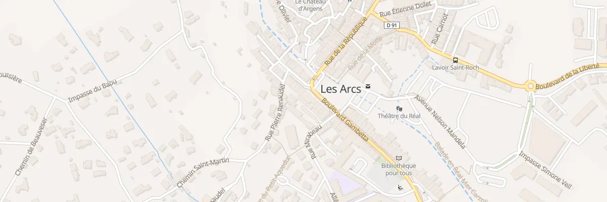 Plan du 6 Rue Mirabeau aux Arcs