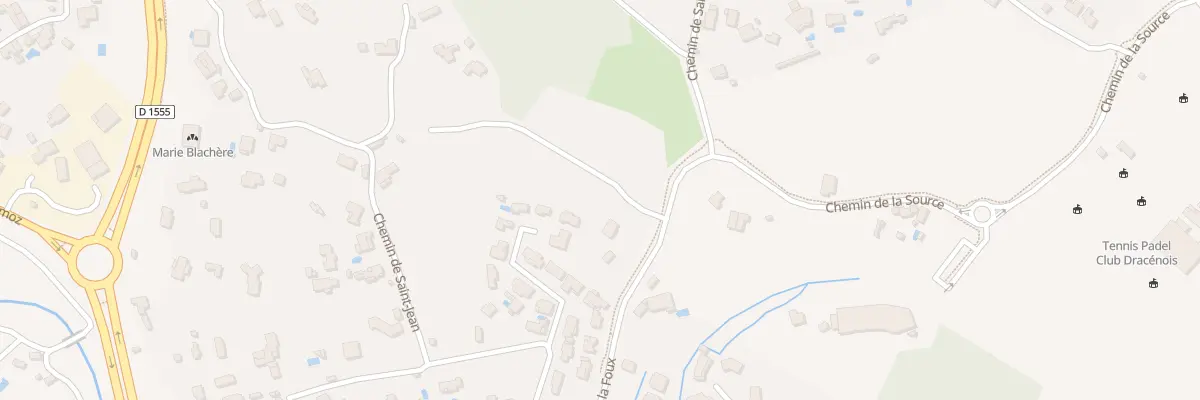 Plan du 9990 Che de Saint Jean la Foux à Draguignan