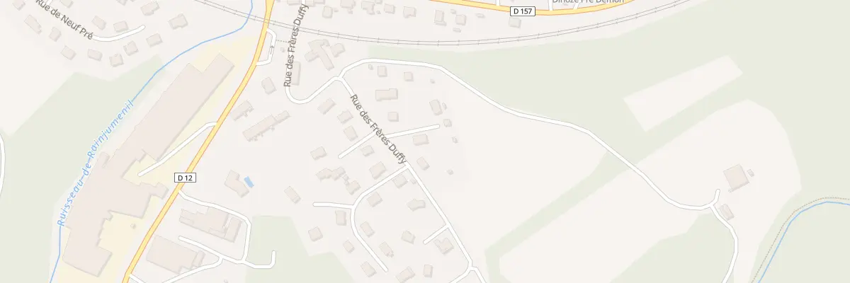Plan du 303 Rue des Frères Duffy à Dinozé