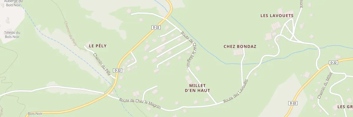Plan du 102 Rte de Chez le Magnin à Habère-Poche