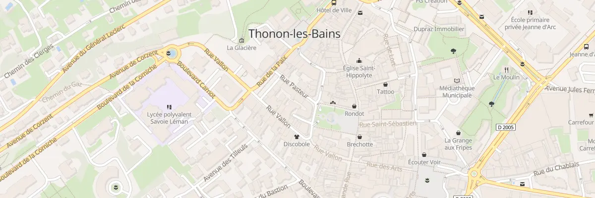 Plan du 4 Rue Pasteur à Thonon-les-Bains
