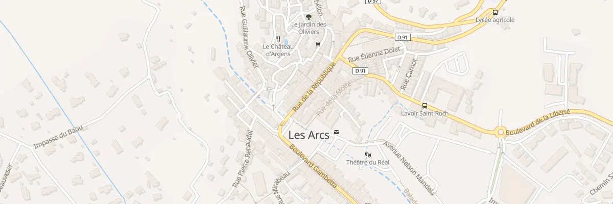 Plan du 10 Rue de la République aux Arcs