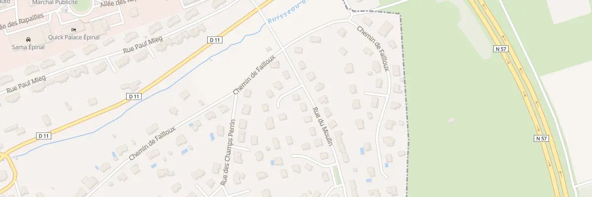 Plan du 4 Rue du Moulin à Épinal