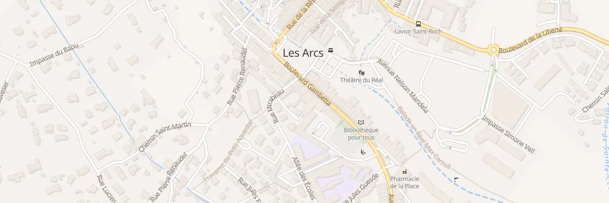 Plan du 15 Bd Gambetta aux Arcs