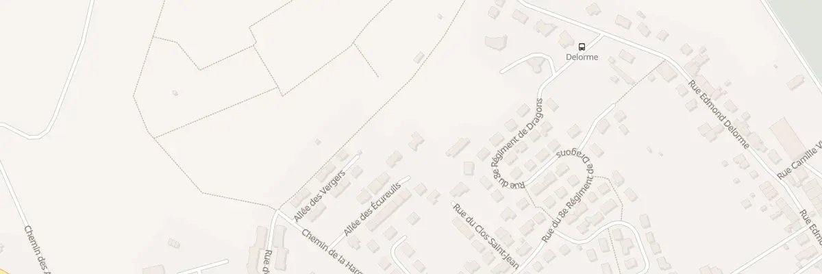Plan du 15 All des Ecureuils à Lunéville