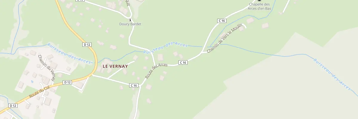 Plan du 283 Rte du Col des Arces à Habère-Poche