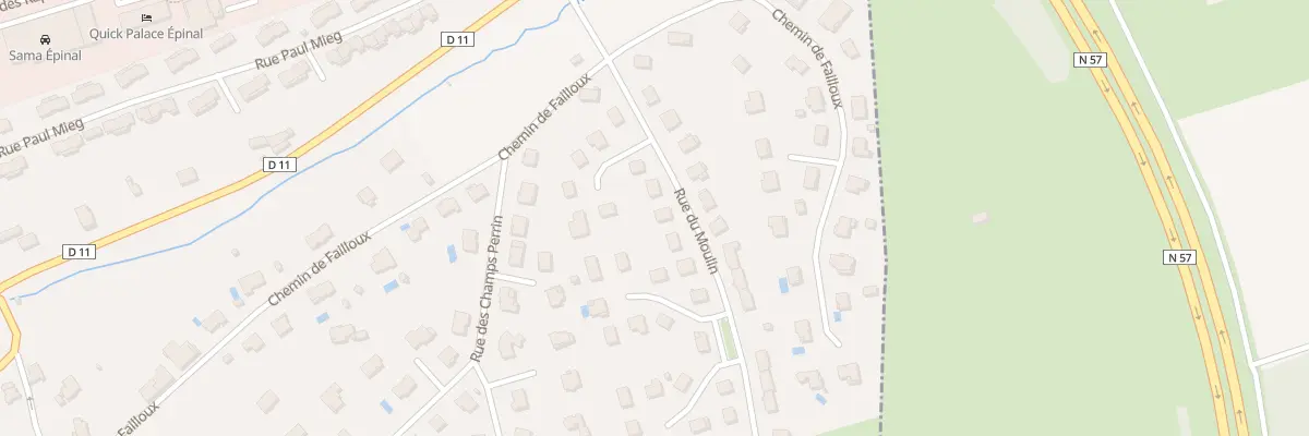 Plan du 8 Rue du Moulin à Épinal