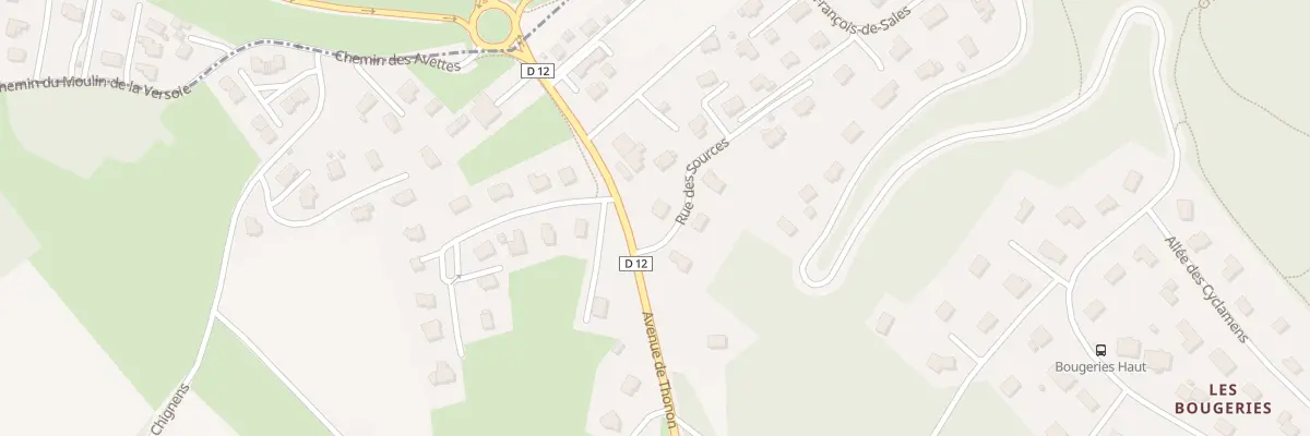 Plan du 45 Rue des sources à Allinges