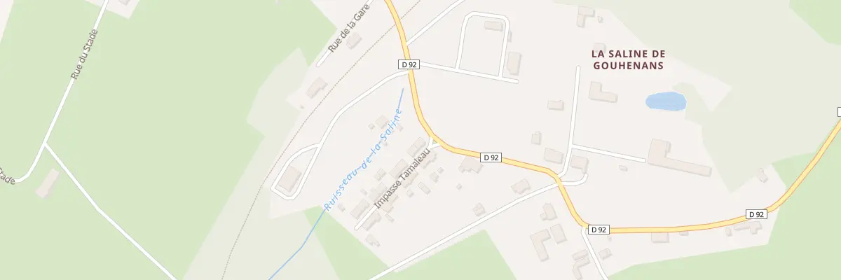 Plan du 2 Imp Tamaleau à Gouhenans