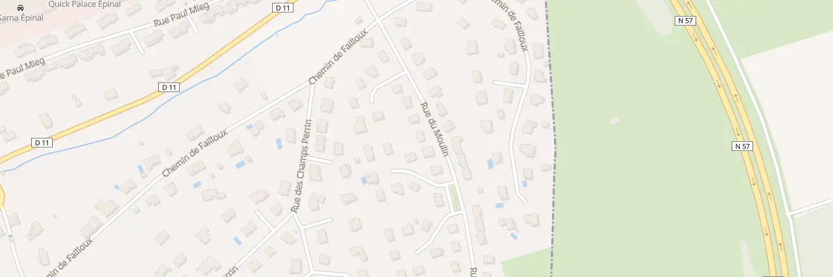 Plan du 10 Rue du Moulin à Épinal