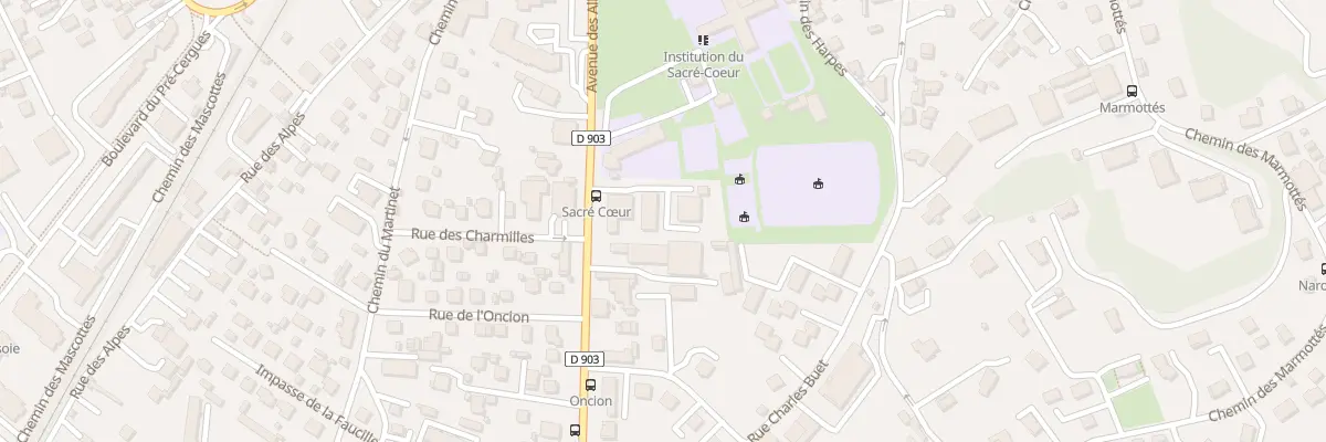 Plan du 14 Av des Allinges à Thonon-les-Bains