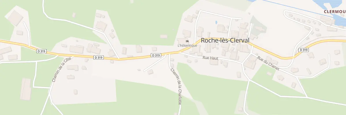 Plan du 1 Che de la Charlotte à Roche-lès-Clerval