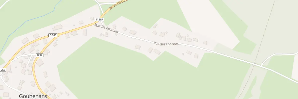 Plan du 2C Rue des Epoisses à Gouhenans