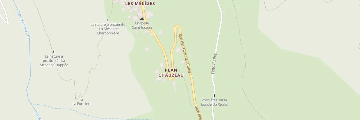 Plan du 299 Rue des Grandes Côtes à Valmeinier