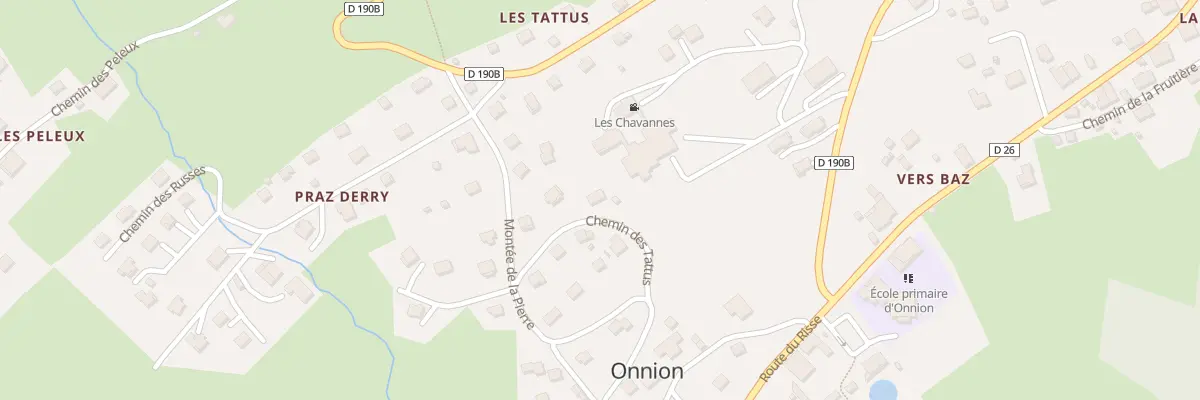 Plan du 80 Che des Tattus à Onnion
