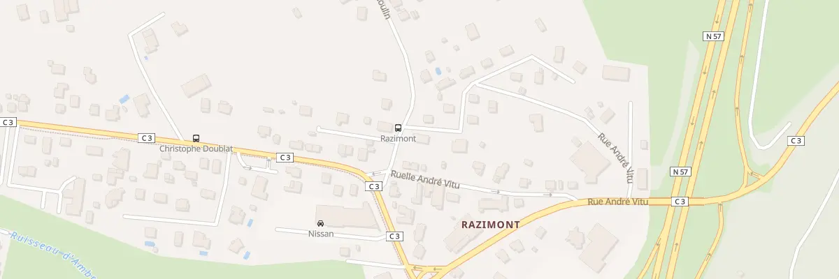 Plan du 2 Che du Petit Razimont à Épinal