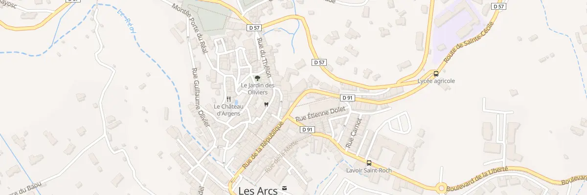 Plan du 1 Rue Gabriel Peri aux Arcs