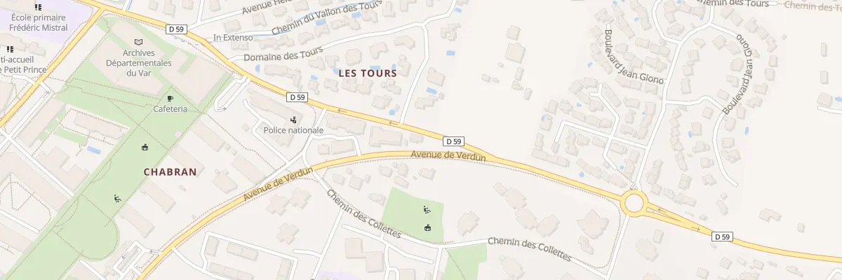 Plan du 939 Bd John Kennedy à Draguignan