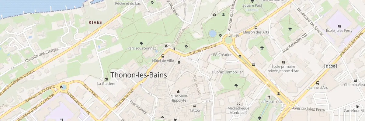 Plan du 1 Pl du Château à Thonon-les-Bains