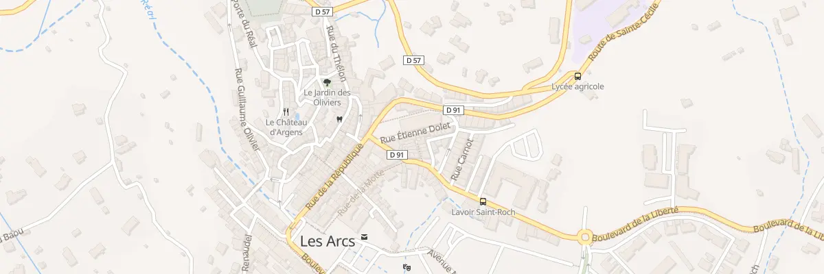 Plan du 6 Rue Etienne Dolet aux Arcs