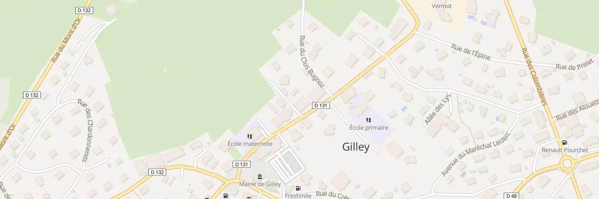Plan du 5 Rue Pasteur à Gilley
