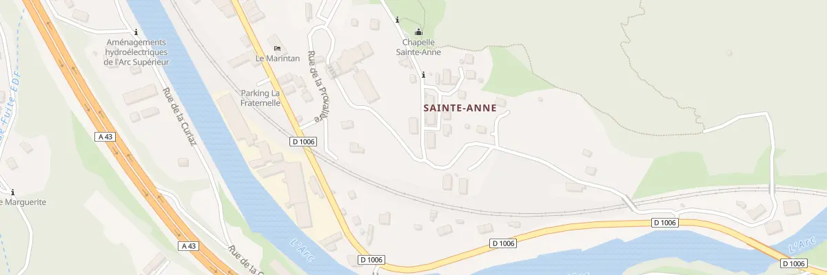 Plan du 387 Rte de Sainte Anne à Saint-Michel-de-Maurienne