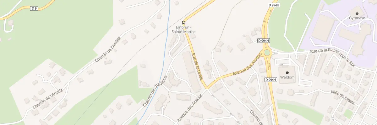 Plan du 23 Rue de la Levée à Embrun
