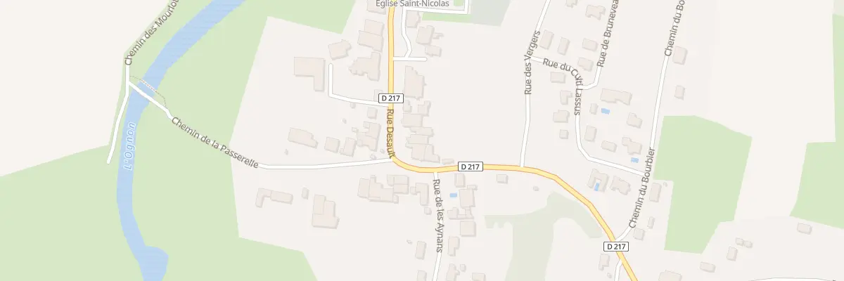 Plan du 39 Rue Desault à Vouhenans