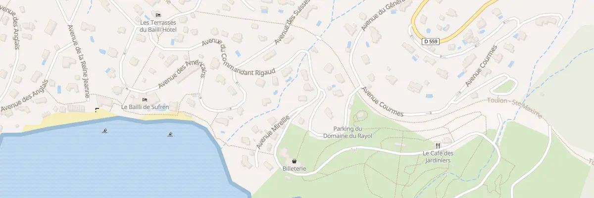 Plan du 22 Av du Cdt Rigaud à Rayol-Canadel-sur-Mer