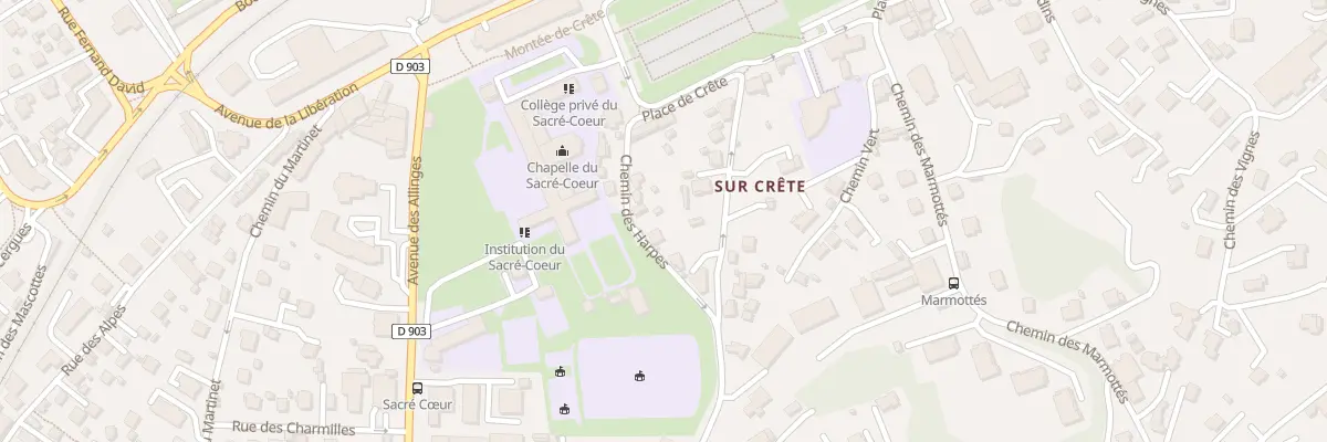 Plan du 8 Che des Harpes à Thonon-les-Bains