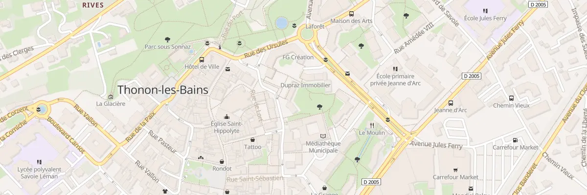 Plan du 7 Av Saint-François de Sales à Thonon-les-Bains