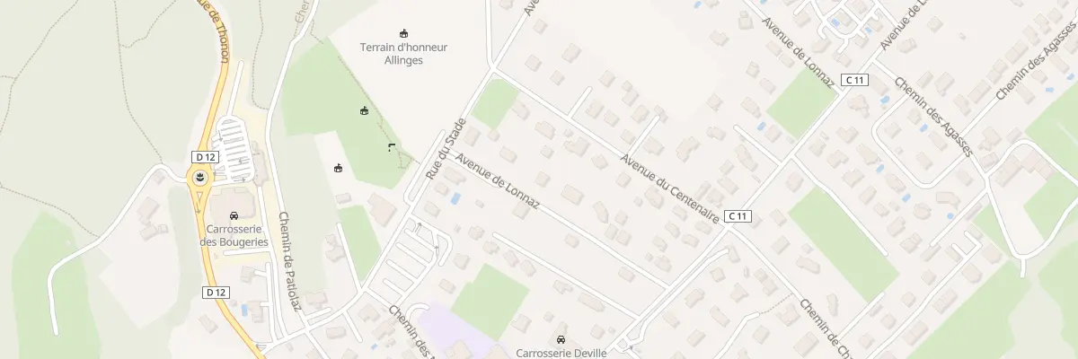 Plan du 617E Av de Lonnaz à Allinges