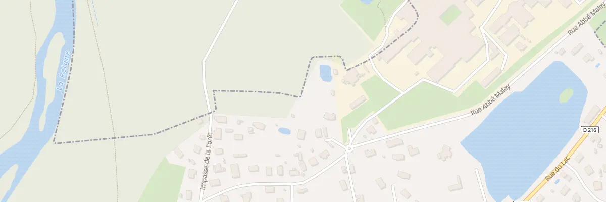 Plan du 28 Rue du Chene Ste Anne à Magny-Vernois
